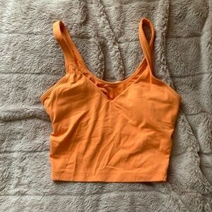 Orange Align Tank Top